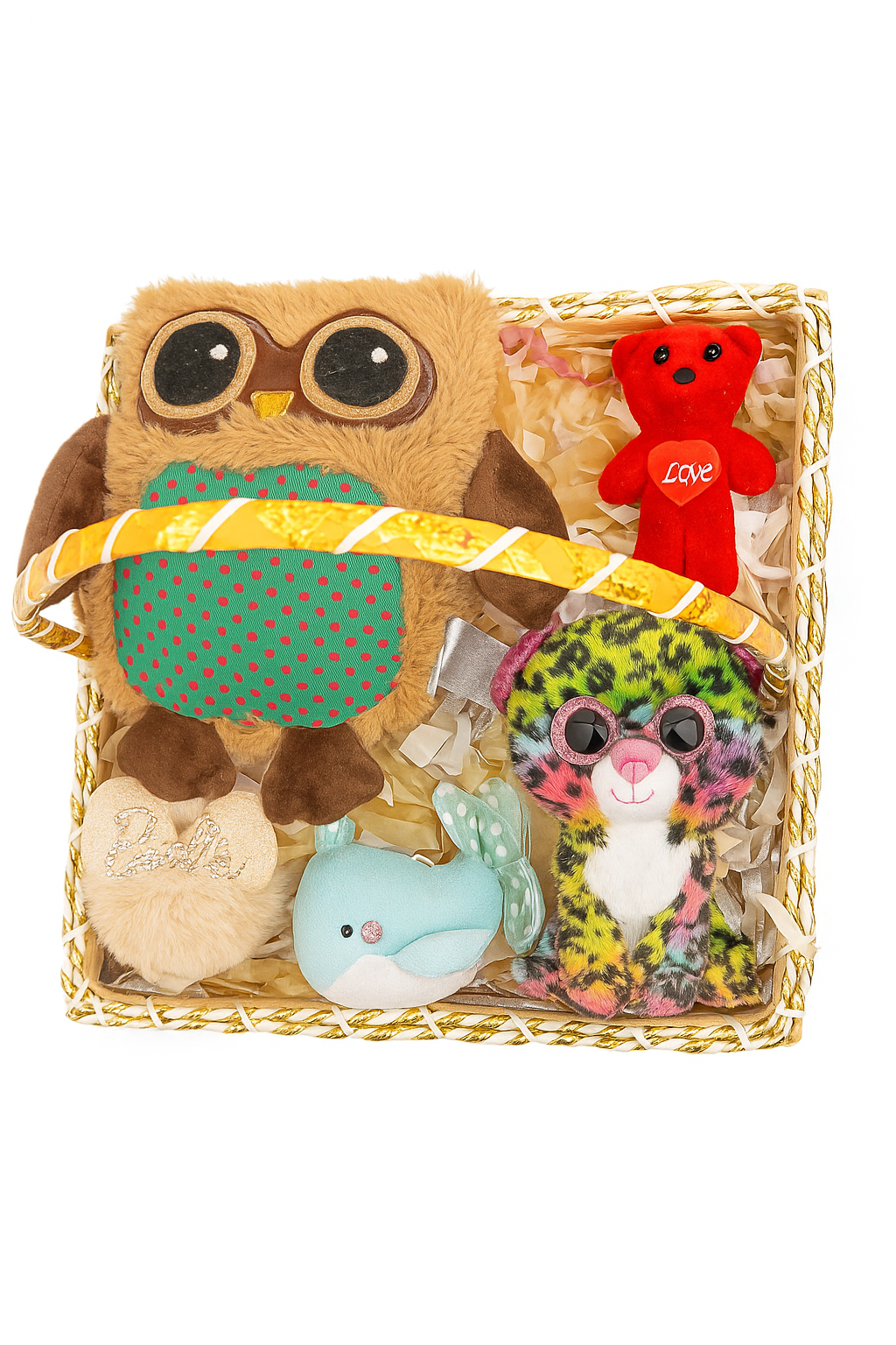 Cuddle Critter Gift Basket